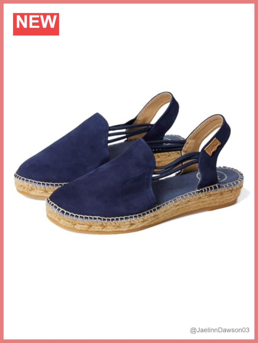 Nuria Leather Suede Slingback Espadrille Wedge Loafers